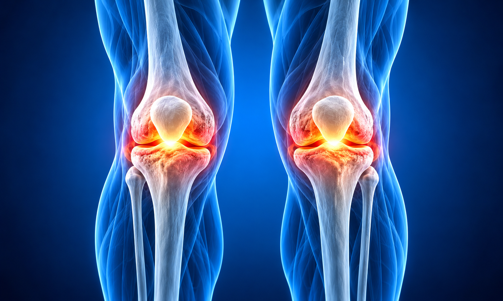 Illustration of knee joints